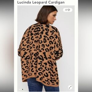 Anthropologie Lucinda Leopard Cardigan